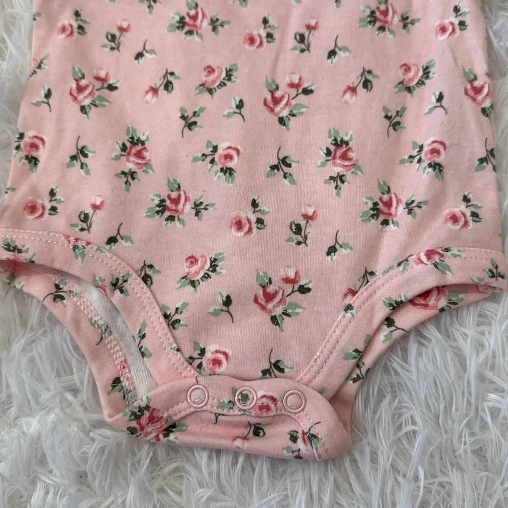 Floral baby onesie